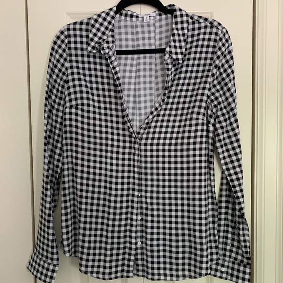 Checkered Button down Long Sleeve - Picture 1 of 1